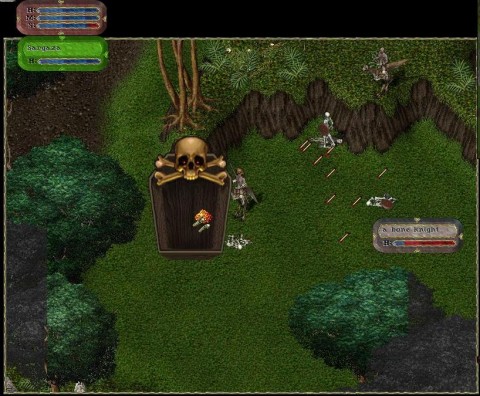 Searching for bone armour and collecting armour/weapons to be smelted into ingots.
