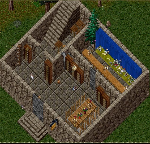Full rune lib down stairs.